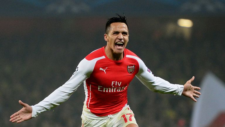 during the UEFA Champions League Group D match between Arsenal and Borussia Dortmund at the Emirates Stadium on November 26, 2014 in London, United Kingdom.