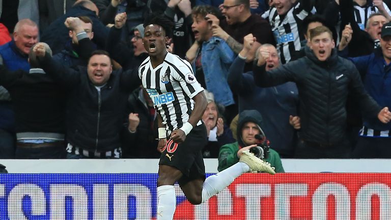 Christian Atsu levelled for Newcastle against Liverpool