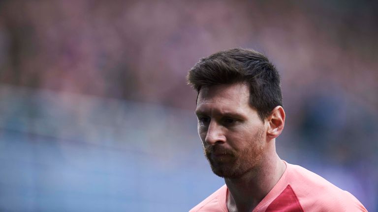 Lionel Messi scored twice for Barcelona but their La Liga campaign finished with a disappointing draw