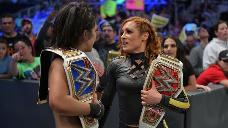 Bayley and Becky Lynch teamed up on SmackDown and although they won, there were some interesting exchanges after the match