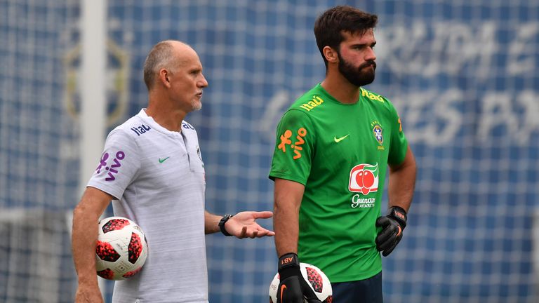 Brazil's goalkeeper coach Claudio Taffarel has been speaking about current keeper Alisson.