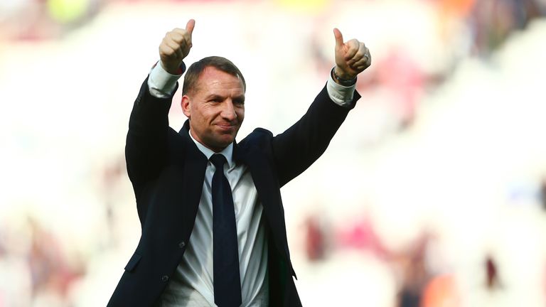 Brendan Rodgers has won five of his eight matches since taking charge of Leicester 
