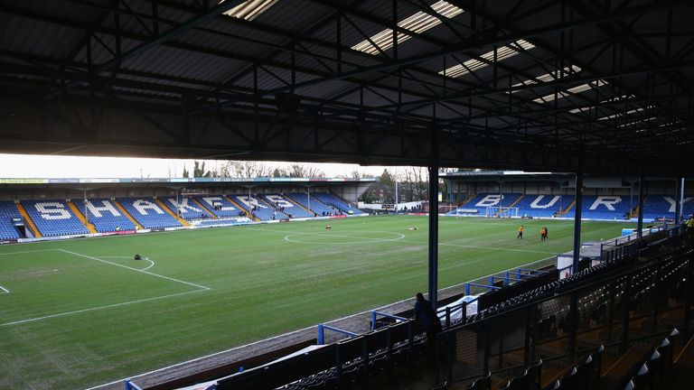 during The Emirates FA Cup fourth round match at between Bury and Hull City at Gigg Lane on January 30, 2016 in Bury, England.