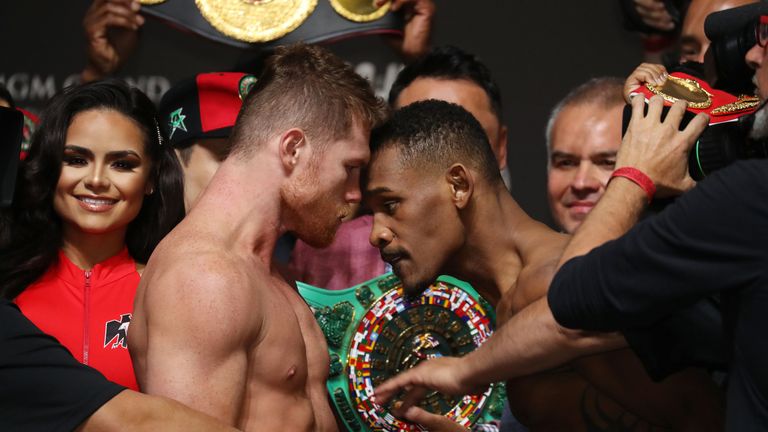 Daniel Jacobs and Saul Alvarez go head-to-head