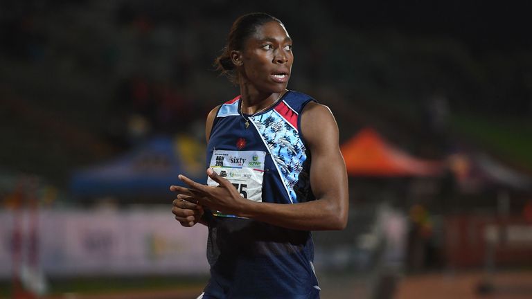 Caster Semenya at the ASA Senior Championships in Germiston, South Africa