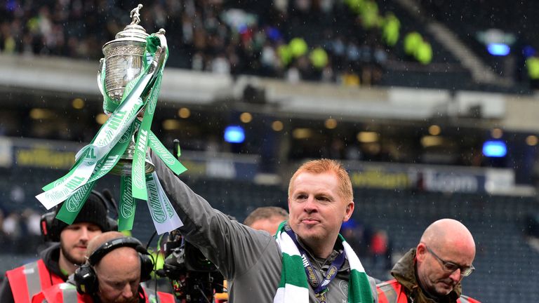 Neil Lennon has been offered the Celtic job on a permanent basis after beating  Hearts in the Scottish Cup final.