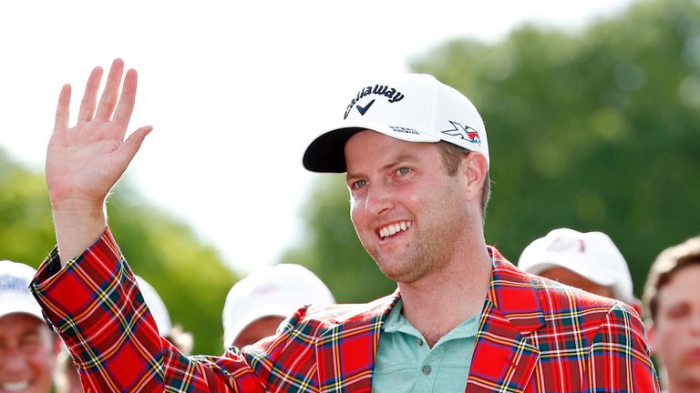 during the final round of the Crowne Plaza Invitational at the Colonial Country Club on May 24, 2015 in Fort Worth, Texas.