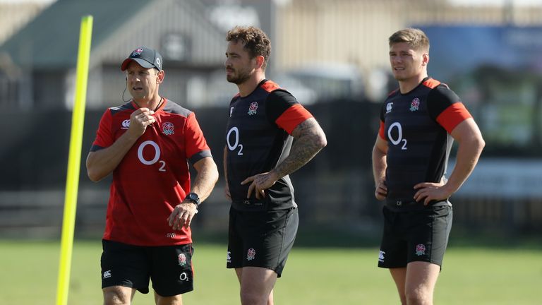 during the England training session held at Kings Park on June 19, 2018 in Durban, South Africa.