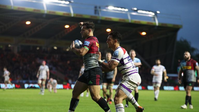 Danny Care got Harlequins' first try against Leicester on his return to the side