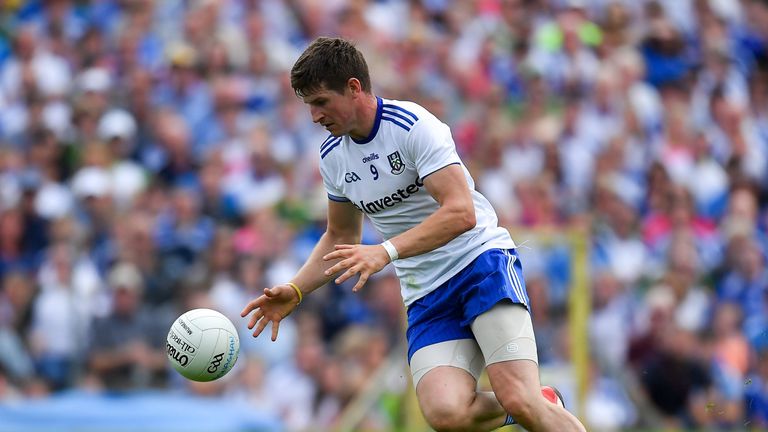 Darren Hughes is missing for Monaghan due to injury