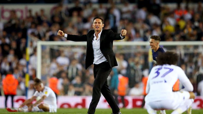 Frank Lampard celebrates after his side's stunning comeback