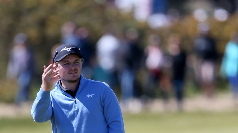 Eddie Pepperell during day four of the Betfred British Masters at Hillside Golf Club, Southport. 