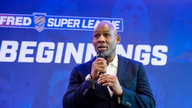 Picture by Allan McKenzie/SWpix.com - 24/01/2019 - Rugby League - Betfred Super League Launch 2019 - Old Trafford, Manchester, England - Ellery Hanley.