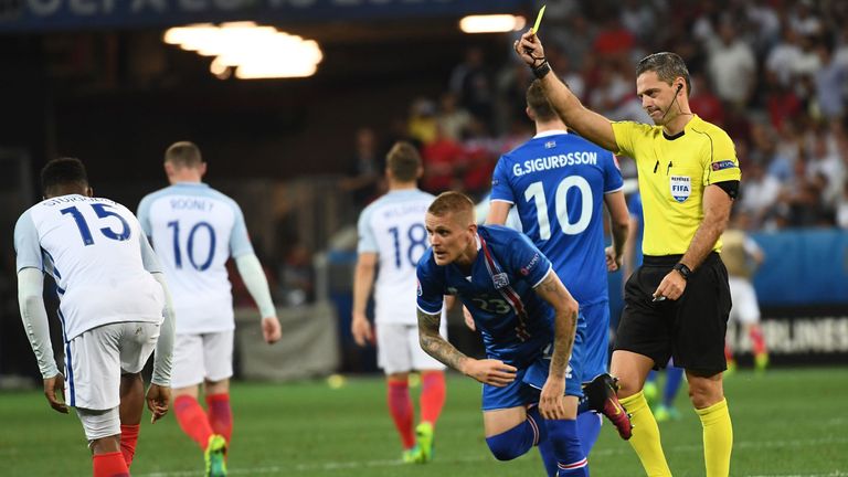 Skomina refereed England's Euro 2016 defeat to Iceland