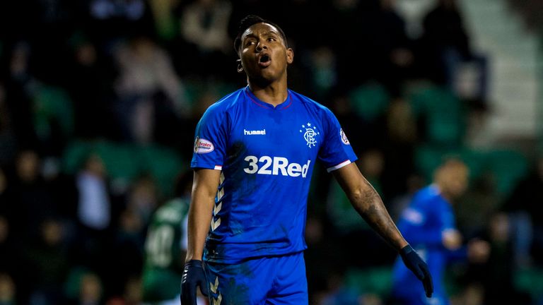 Rangers striker Alfredo Morelos