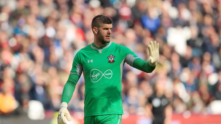 Southampton goalkeeper Fraser Forster