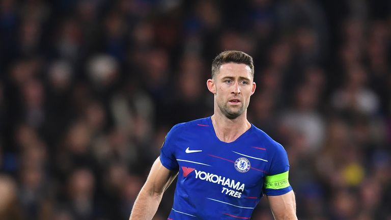 Gary Cahill&#39;s only Premier League appearance this season was from the bench 
