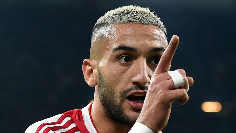 Hakim Ziyech Ajax v Tottenham