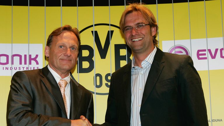 Hans-Joachim Watzke announced Klopp's appointment to the world when he named the fresh-faced young manager as Borussia Dortmund's new head coach in 2008