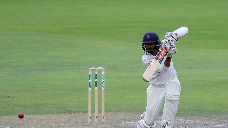 Haseeb Hameed of Lancashire bats during day two of the Specsavers County Championship division one match between Lancashire and Yorkshire at Emirates Old Trafford on July 23, 2018 in Manchester, England. (Photo by Clint Hughes/Getty Images)