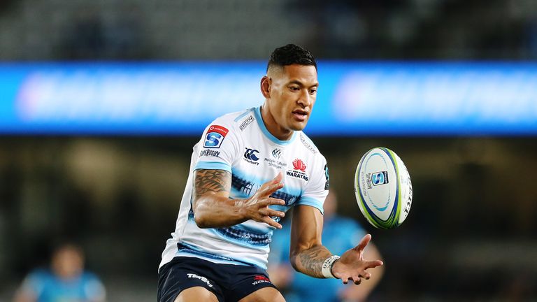 Israel Folau in action for the Waratahs