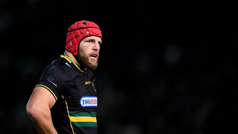 James Haskell of Northampton Saints looks on during the Gallagher Premiership Rugby match between Northampton Saints and Harlequins at Franklin's Gardens on September 7, 2018 in Northampton, United Kingdom. 