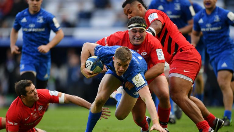 Jamie George carried an injury for much of the second-half on Tyneside