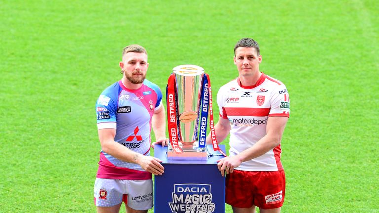 Picture by Simon Wilkinson/SWpix.com - 20/05/2019 - Super League Rugby - Dacia Magic Weekend preview pictures at Anfield, Liverpool - Salford Jackson Hastings and Hull KR Joel Tomkins