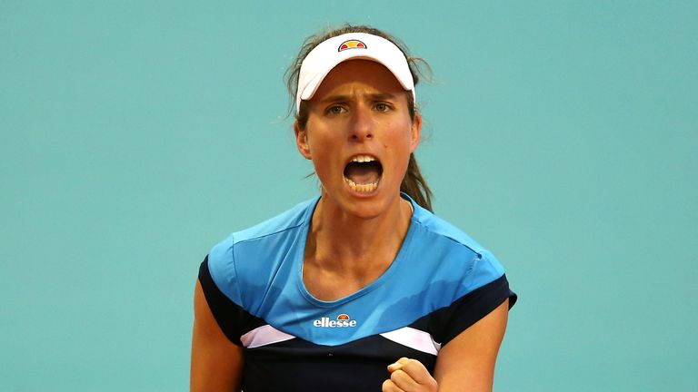 Johanna Konta reached her first clay-court final in Morocco at the weekend 