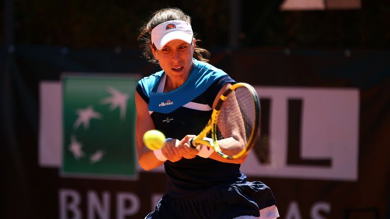 Konta is through to her first quarter-final in Rome -  Credit: Clive Brunskill/Getty Images