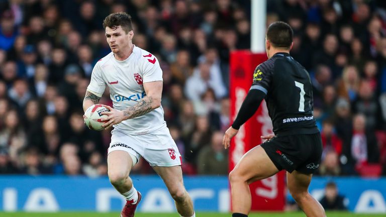 Picture by Alex Whitehead/SWpix.com - 04/11/2018 - Rugby League - England vs New Zealand, Second Test - Anfield, Liverpool, England - England's John Bateman.