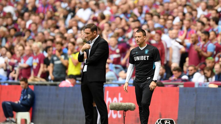 Former teammates Frank Lampard and John Terry were in opposing dugouts for the Championship play-off final