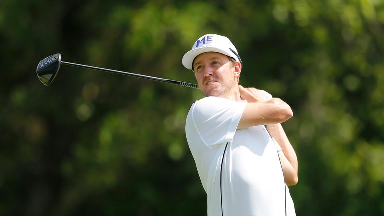 Jonas Blixt holds the halfway lead after a second-round 64