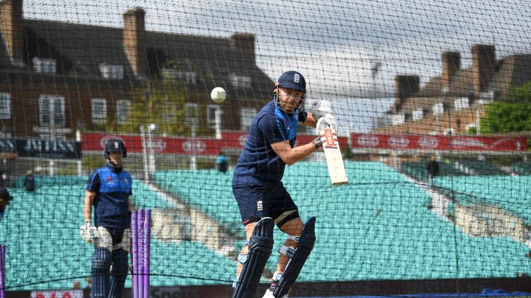 Jonny Bairstow during England training at The Oval