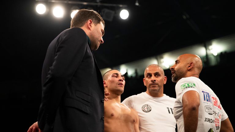 Jordan Gill was pulled out by trainer Dave Coldwell after eight rounds