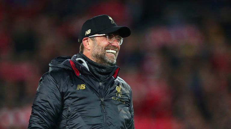 Jurgen Klopp celebrates Liverpool&#39;s dramatic 4-0 win over Barcelona