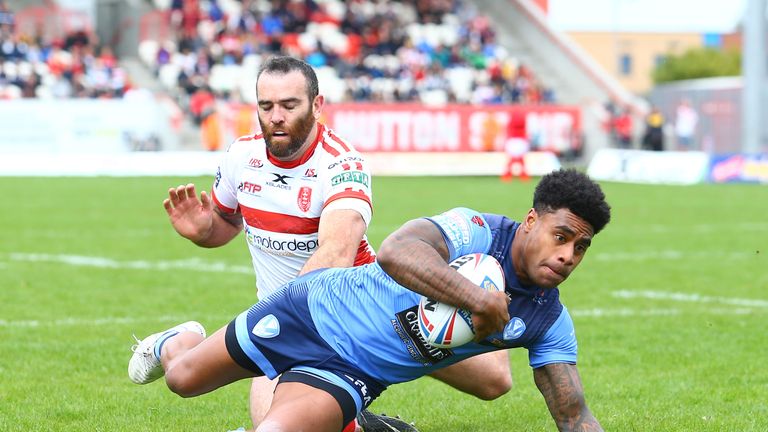 Kevin Naiqama notched one of two St Helens hat-tricks as they won at Hull KR