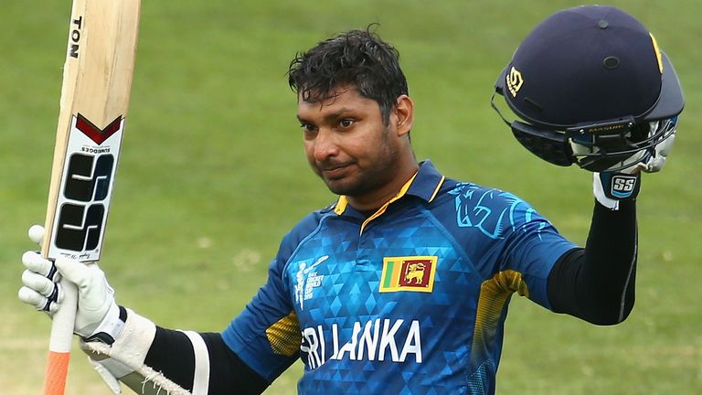 during the 2015 Cricket World Cup match between Sri Lanka and Scotland at Bellerive Oval on March 11, 2015 in Hobart, Australia.