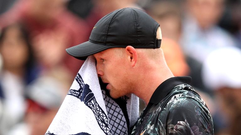 Kyle Edmund at the French Open