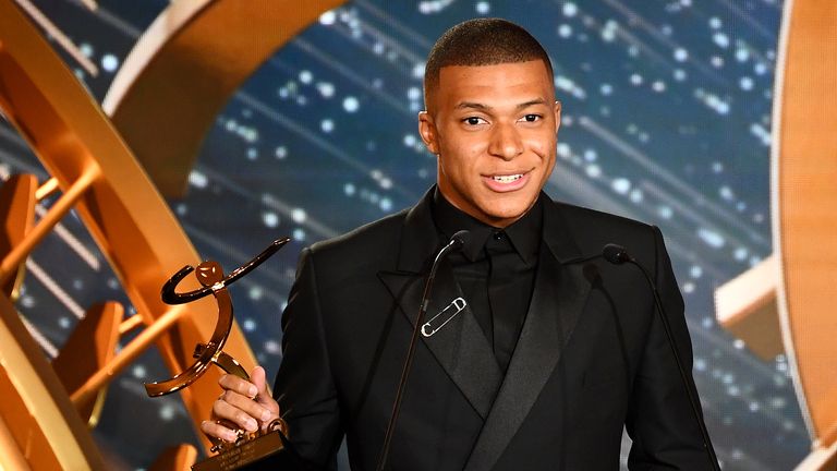 Kylian Mbappe won the Ligue 1 Player of the Year award
