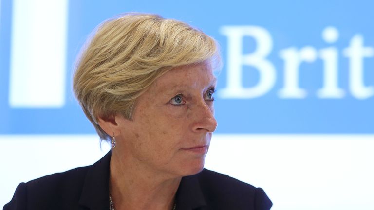 UK Sport Chief Executive Liz Nicholl during a press conference at the UK Sport Offices, London.