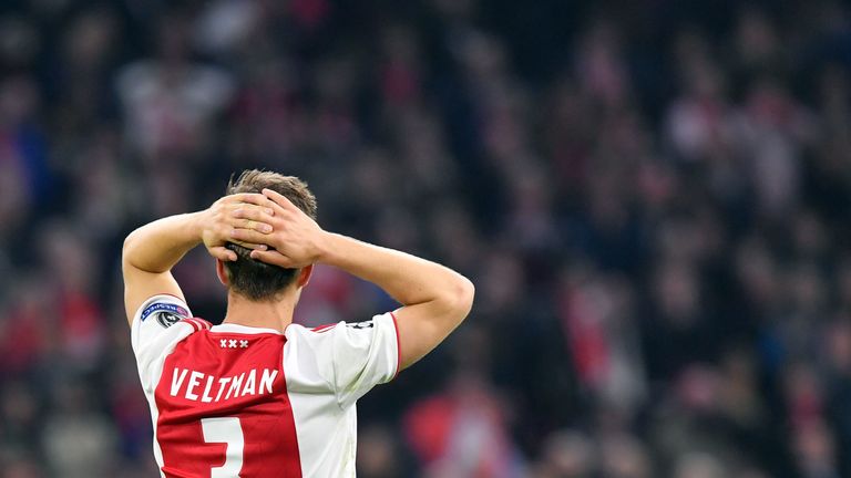 Lucas Moura celebrates after scoring his third against Ajax.