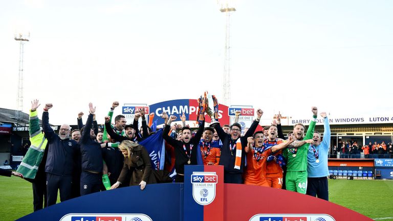 Luton Town are the Sky Bet League One champions