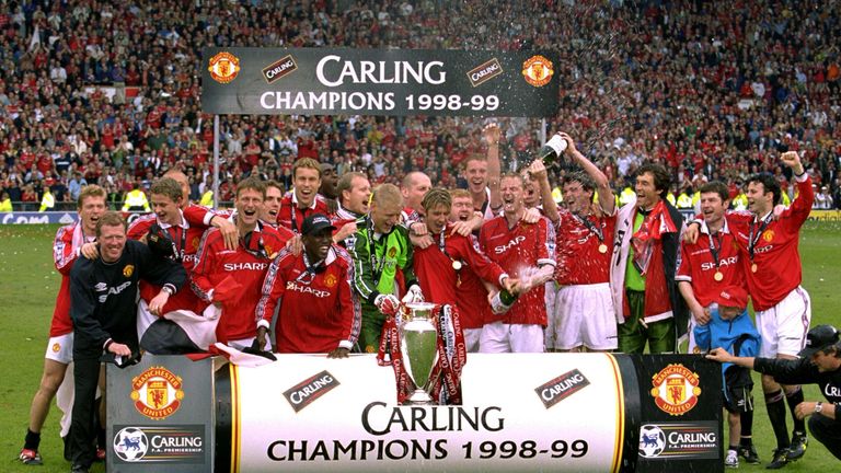 Manchester United's treble-winning side set a record of 91 points for a Premier League season in 1998/99