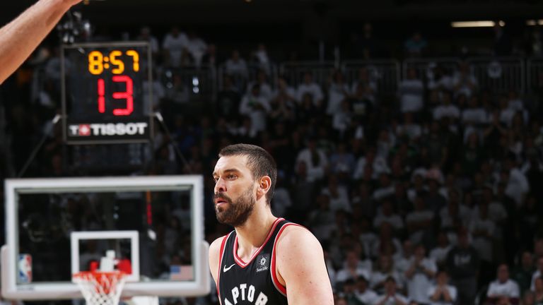 Marc Gasol has struggled to make an impact on the offensive end for the Toronto Raptors during the playoffs. 