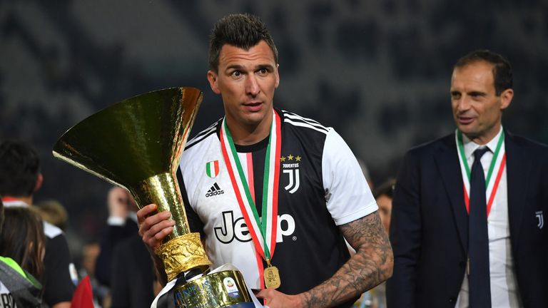 Mandzukic scored 44 goals in 162 games for Juventus, winning four Serie A titles and three Coppa Italia