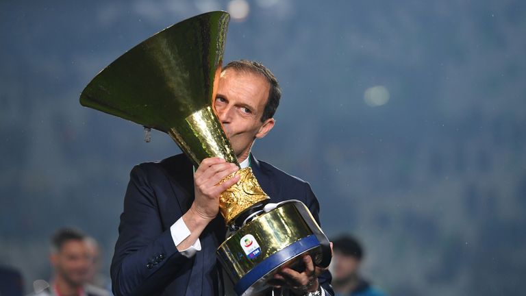 Juventus lifted the Serie A title on Sunday after drawing 1-1 with Atalanta