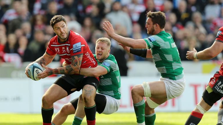 Matt Banahan got the game-breaking try for Gloucester against Newcastle