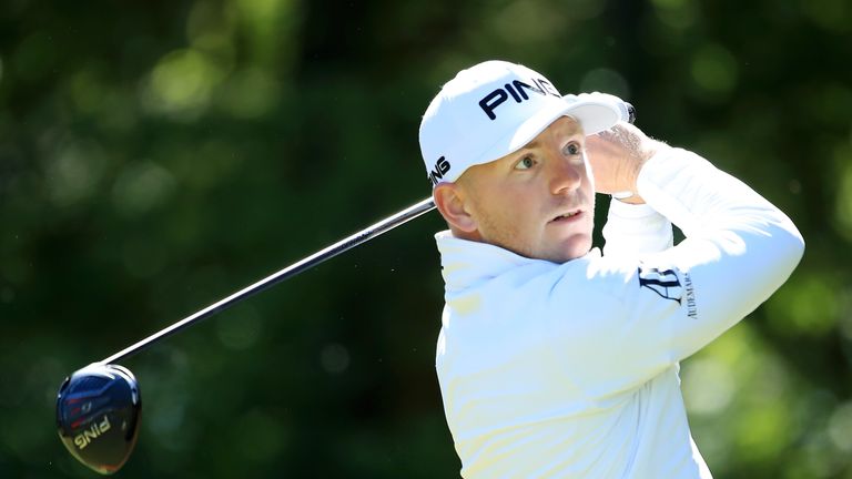 Matt Wallace during the third round of the British Masters