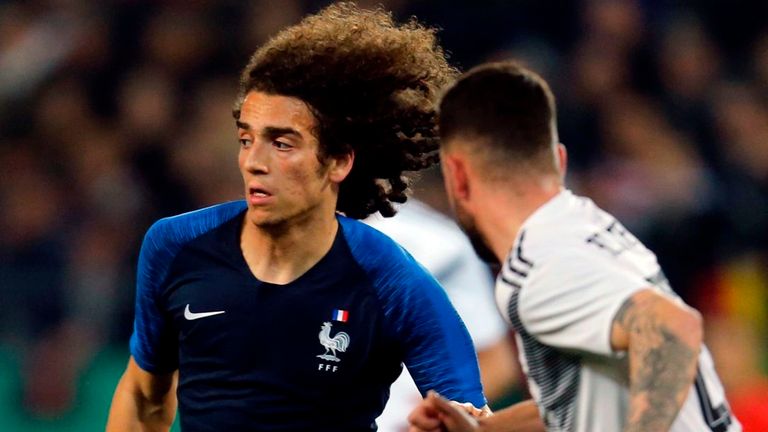 Arsenal's Matteo Guendouzi replaced Paul Pogba in France's squad to face Albania